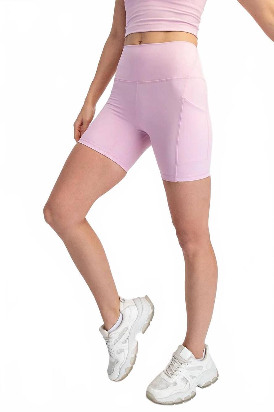 NEW RAE MODE butter soft nylon biker shorts in blossom